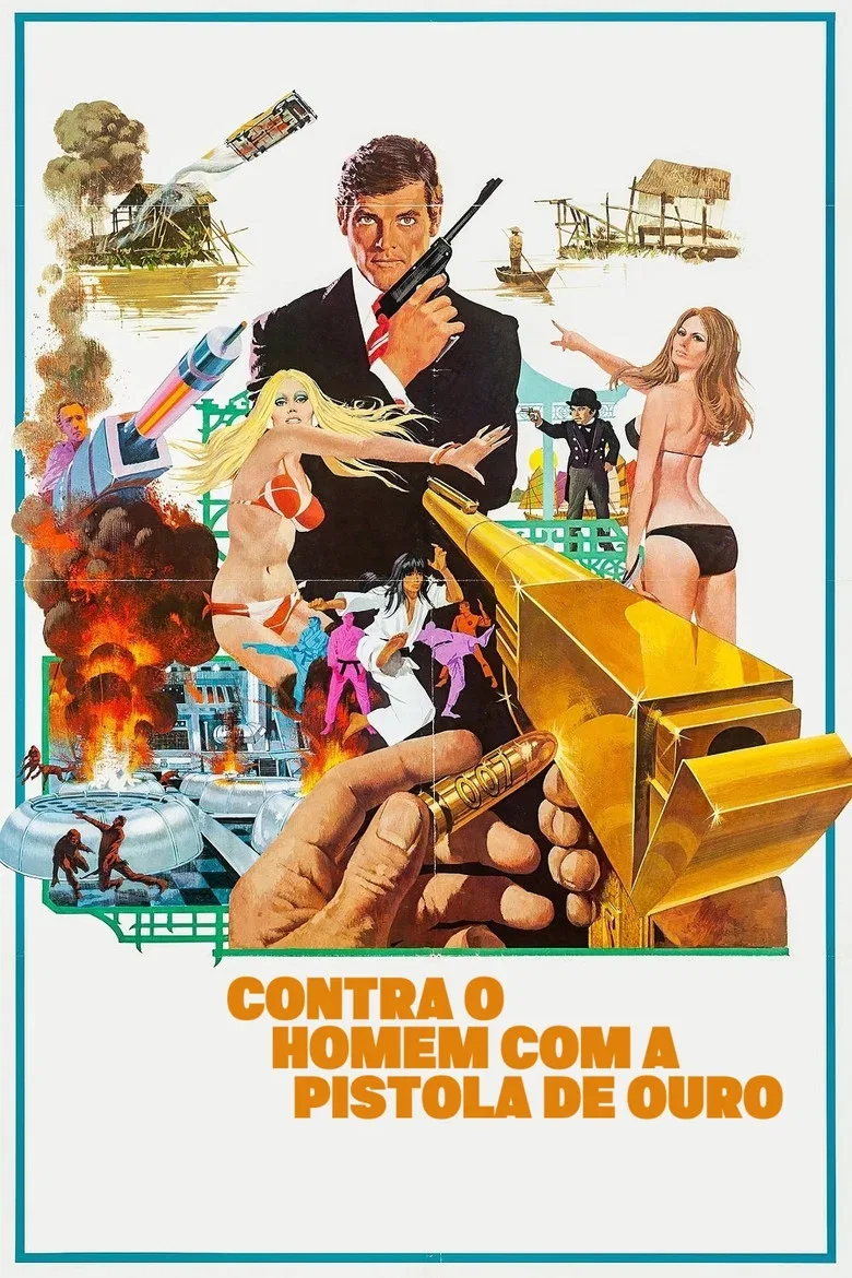 Capa de 007 Contra o Homem com a Pistola de Ouro